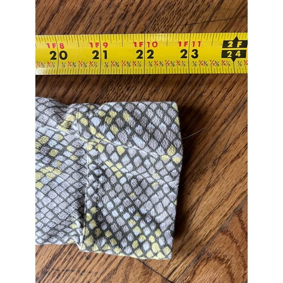 EQUIPMENT Femme Gray Yellow Snake Print Button Up Shirt Top Women's Size Large - Picture 10 of 10